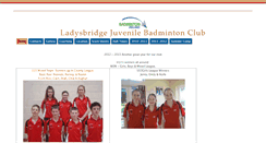 Desktop Screenshot of ladysbridge.irishbadminton.com