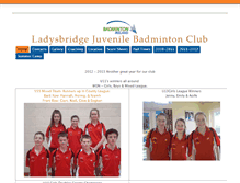 Tablet Screenshot of ladysbridge.irishbadminton.com